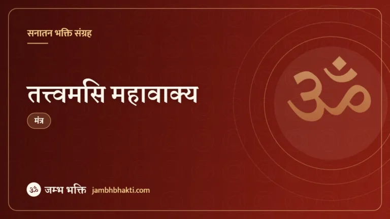 तत्त्वमसि महावाक्य (Tatwamasi)